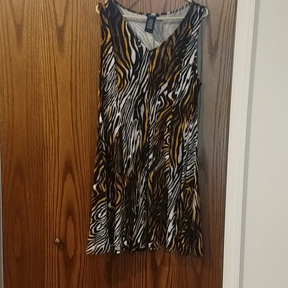 Zebra print dress great condition